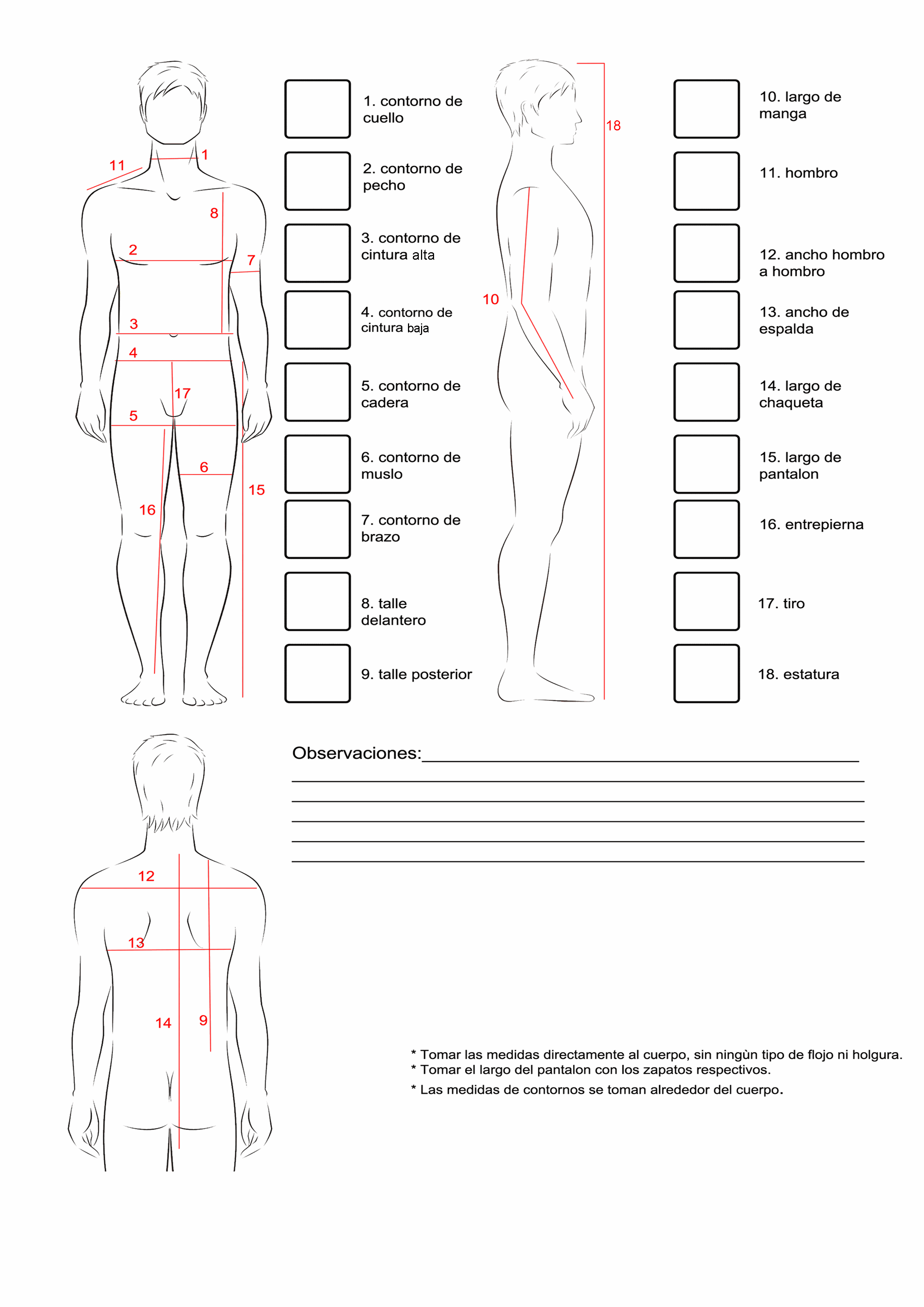 Ejemplo De Medidas Cuerpo 1913